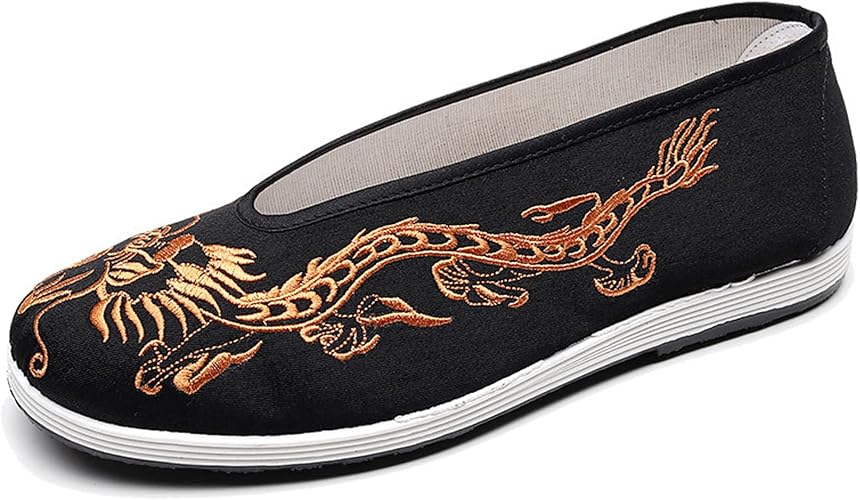 Chinese Slip Ons Shoes Traditional Old Beijing Shoes Kung Fu Tai Chi Cloth Shoes Unisex