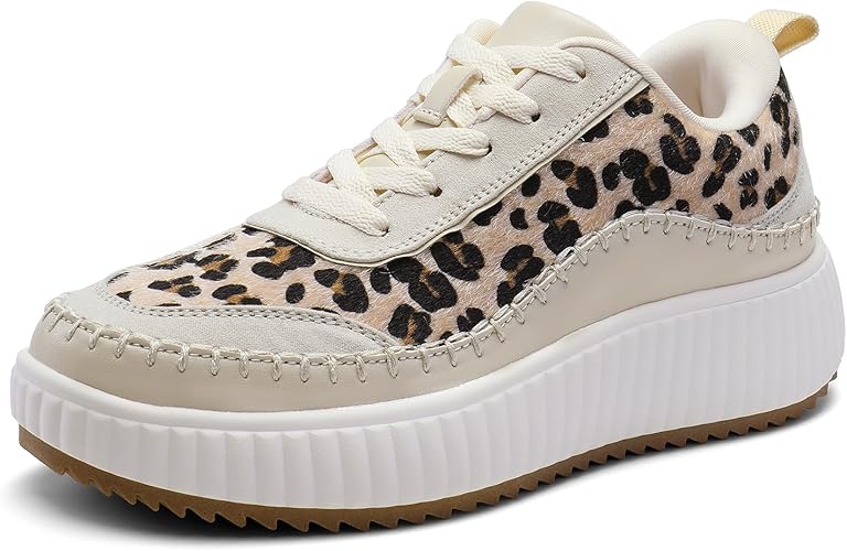 Women Chunky City Tweed Comfortable Casual Platform Fashion Sneaker